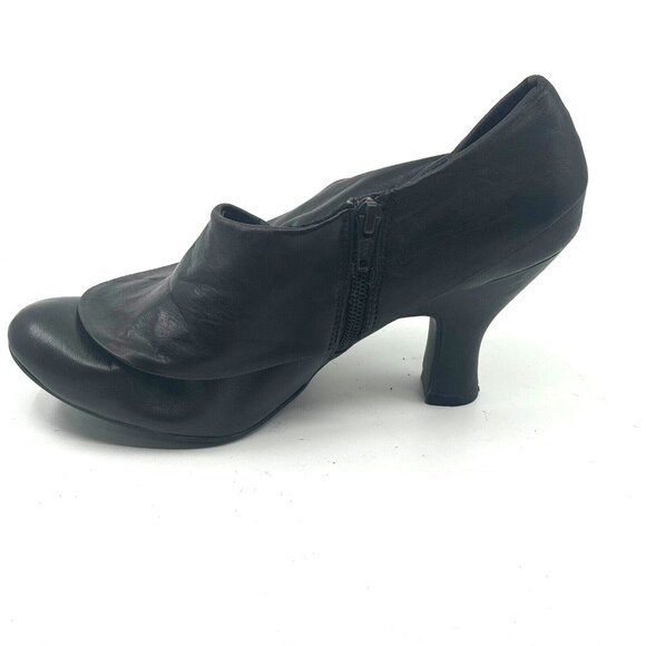 me too Fremont Leather Cuffed Ankle Bootie Spool Heel Shoe, Women's 9M, Brown - Picture 11 of 13